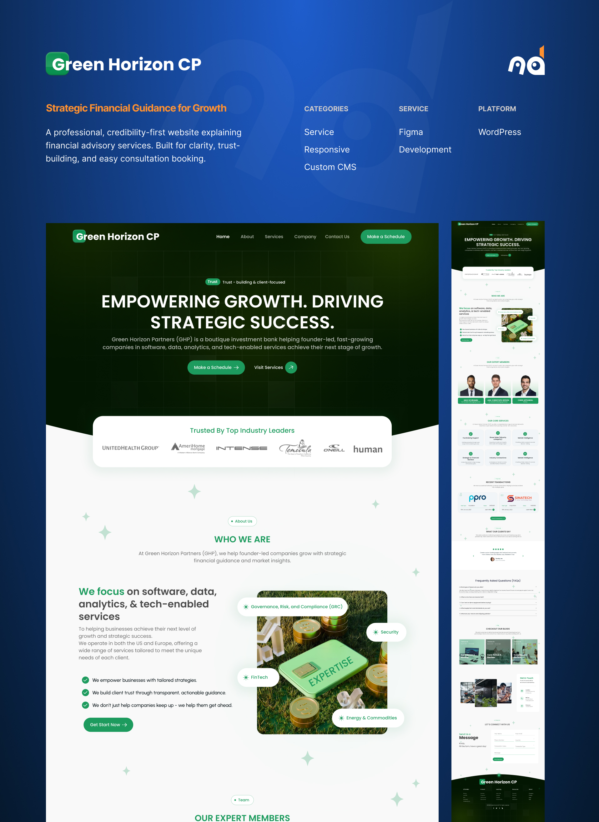 Green Horizon CP — Strategic Financial Guidance