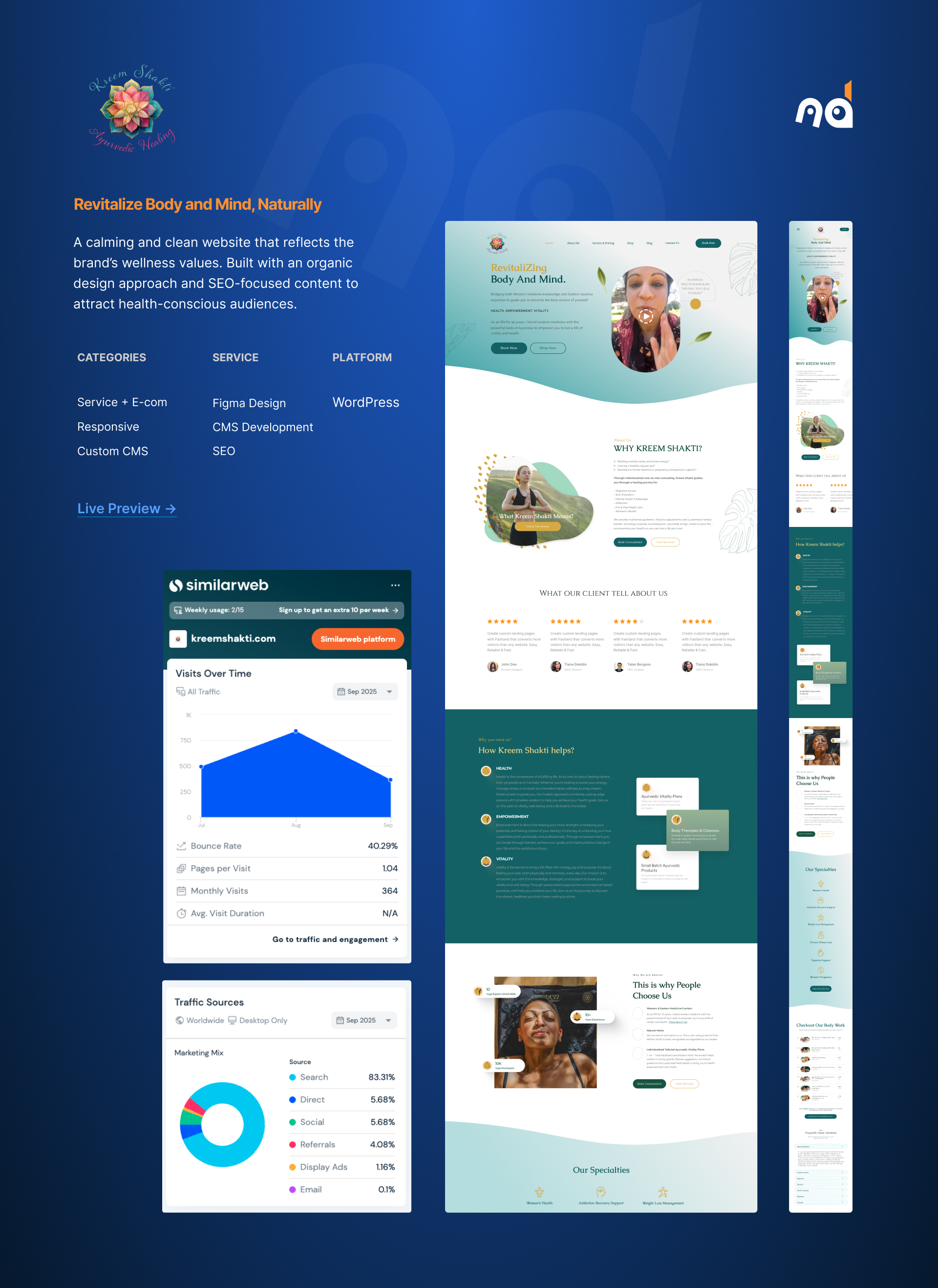 Kreem Shakti — Ayurvedic Wellness Website