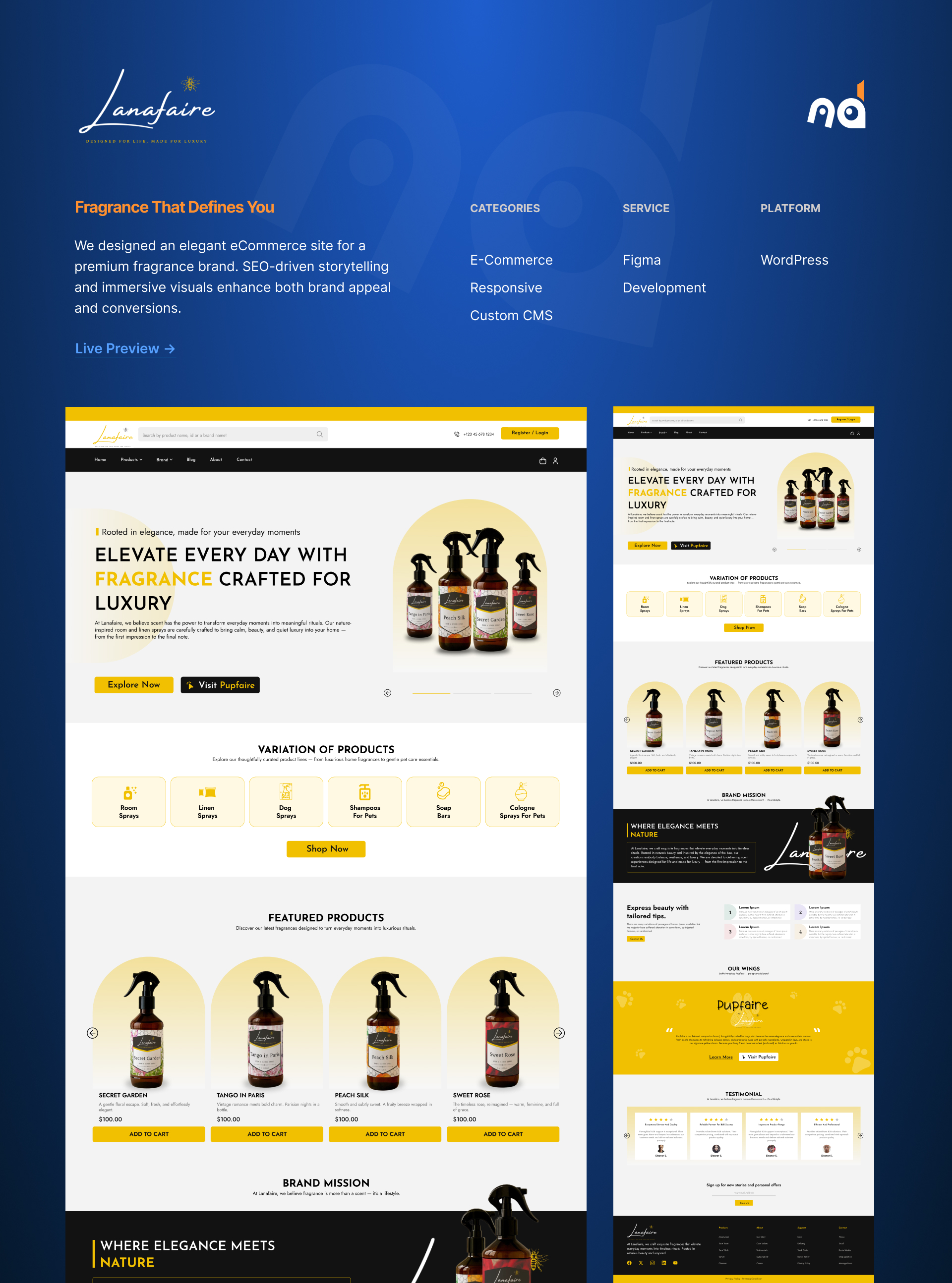 Lanafaire — Fragrance E-Commerce