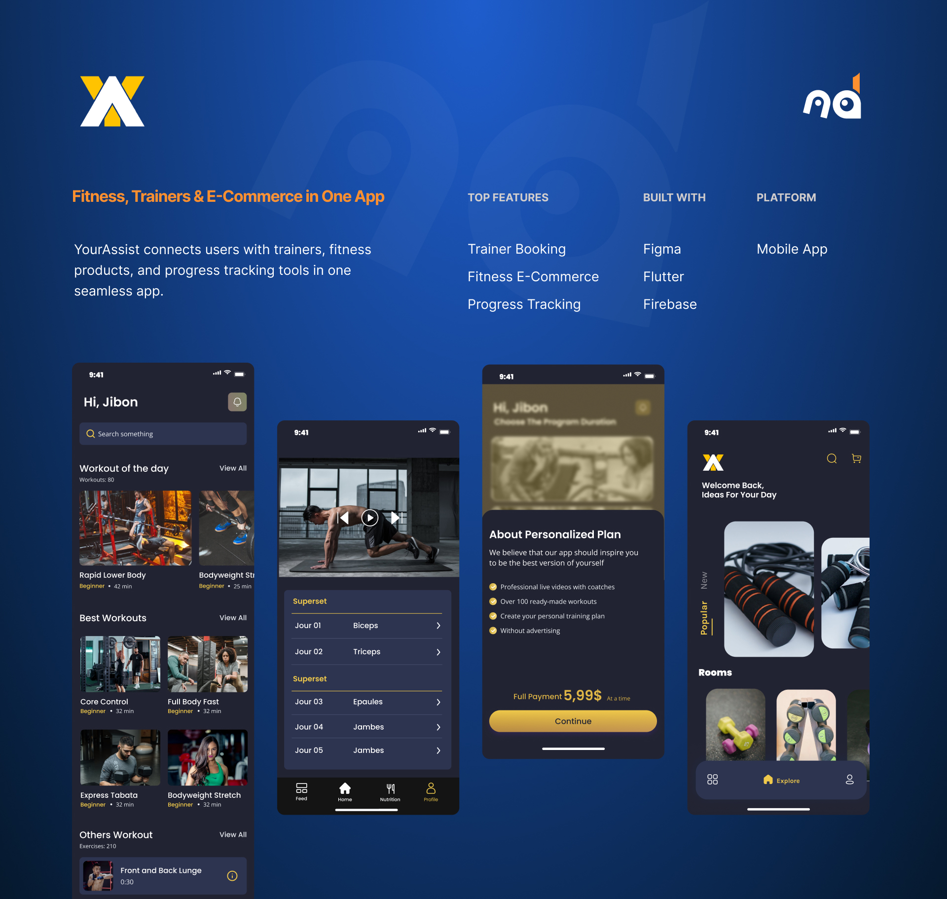 YourAssist — Fitness, Trainers & Commerce in One